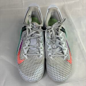 Nike Metcon 6 FlyEase Men's Size 8.5 Training Shoes DB3790-020 Grey Oracle Aqua